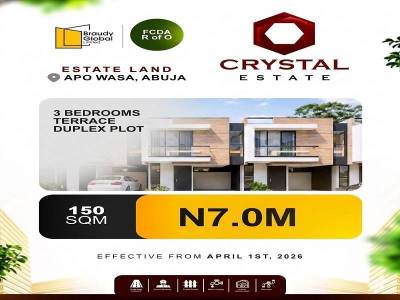 Cystal Palace Estate, 3 Bedroom Terrace Duplex Plot