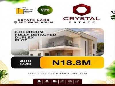 Cystal Palace Estate, 5 Bedroom Fully Detached Duplex Plot