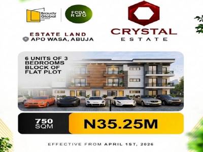 6 Units of 3 Bedroom Block of Flats Plot