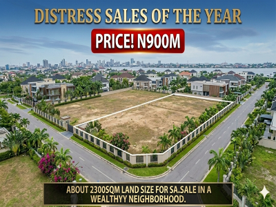 About 2300sqm land size for sale in a wealthy neighborhood.